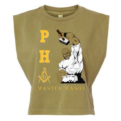 Greats Mason Masonic Pha Master Masons FatherS Garment-Dyed Women's Muscle Tee