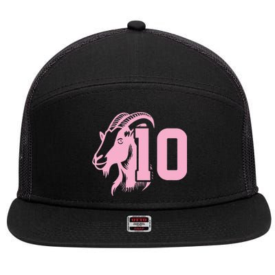 Goat Miami Mvp 10 Greatest Of All Time 7 Panel Mesh Trucker Snapback Hat