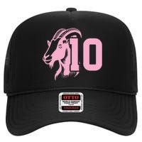 Goat Miami Mvp 10 Greatest Of All Time High Crown Mesh Back Trucker Hat