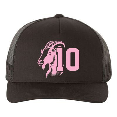 Goat Miami Mvp 10 Greatest Of All Time Yupoong Adult 5-Panel Trucker Hat