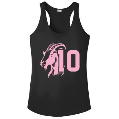 Goat Miami Mvp 10 Greatest Of All Time Ladies PosiCharge Competitor Racerback Tank