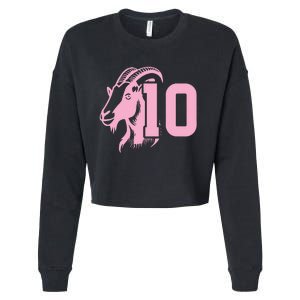 Goat Miami Mvp 10 Greatest Of All Time Cropped Pullover Crew