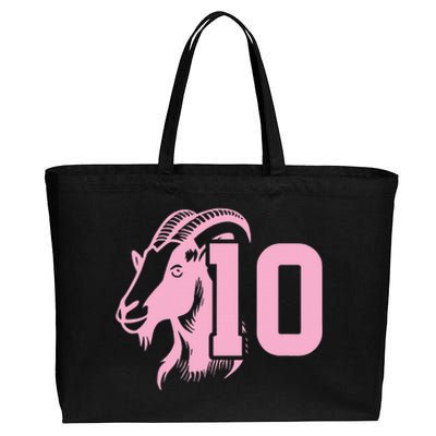 Goat Miami Mvp 10 Greatest Of All Time Cotton Canvas Jumbo Tote