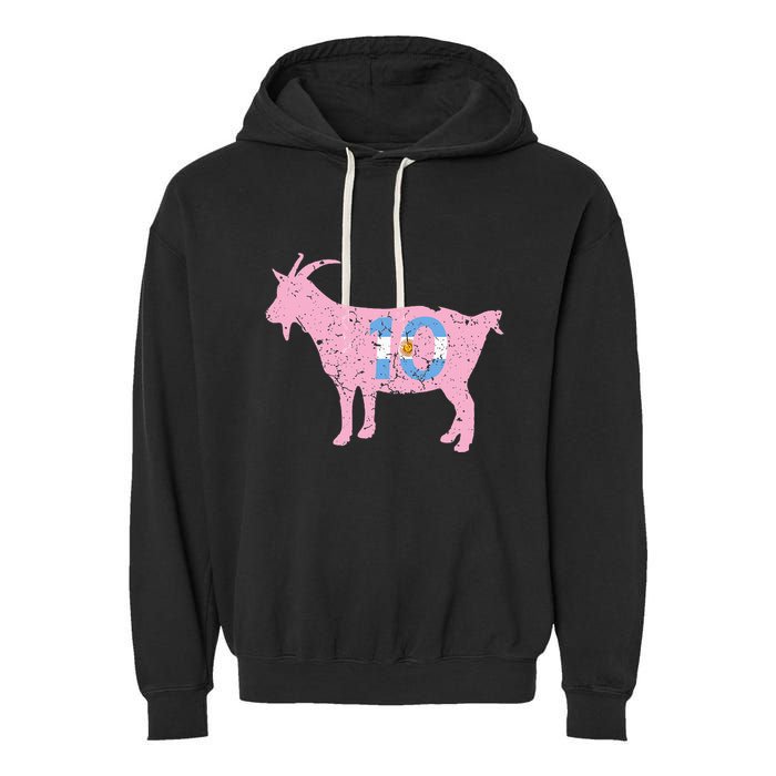 Goat Miami Mvp 10 Greatest Of All Time Garment-Dyed Fleece Hoodie