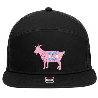 Goat Miami Mvp 10 Greatest Of All Time 7 Panel Mesh Trucker Snapback Hat