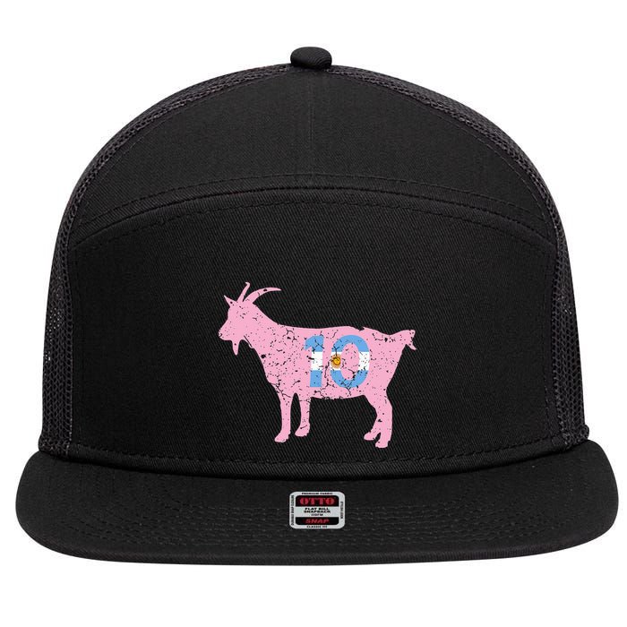Goat Miami Mvp 10 Greatest Of All Time 7 Panel Mesh Trucker Snapback Hat