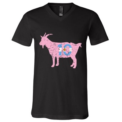Goat Miami Mvp 10 Greatest Of All Time V-Neck T-Shirt