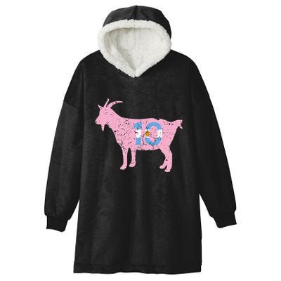 Goat Miami Mvp 10 Greatest Of All Time Hooded Wearable Blanket