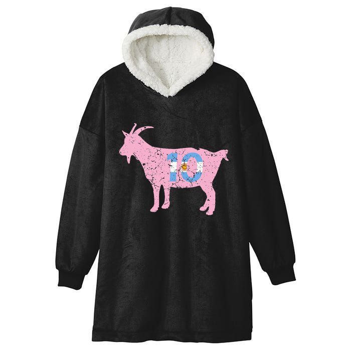 Goat Miami Mvp 10 Greatest Of All Time Hooded Wearable Blanket