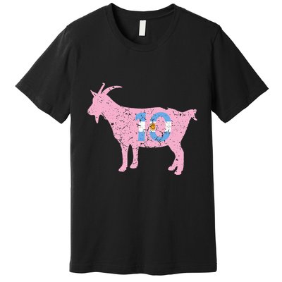 Goat Miami Mvp 10 Greatest Of All Time Premium T-Shirt