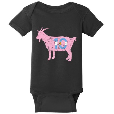 Goat Miami Mvp 10 Greatest Of All Time Baby Bodysuit