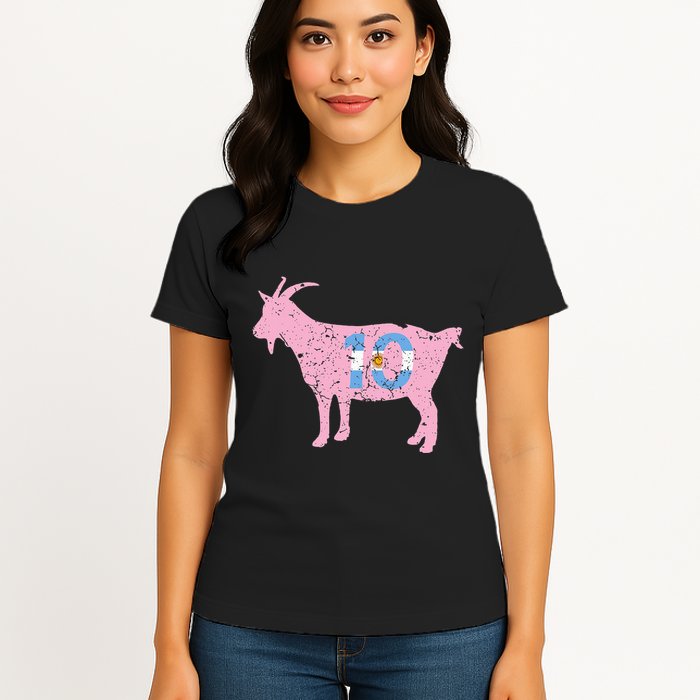 Goat Miami Mvp 10 Greatest Of All Time Womens T-Shirt