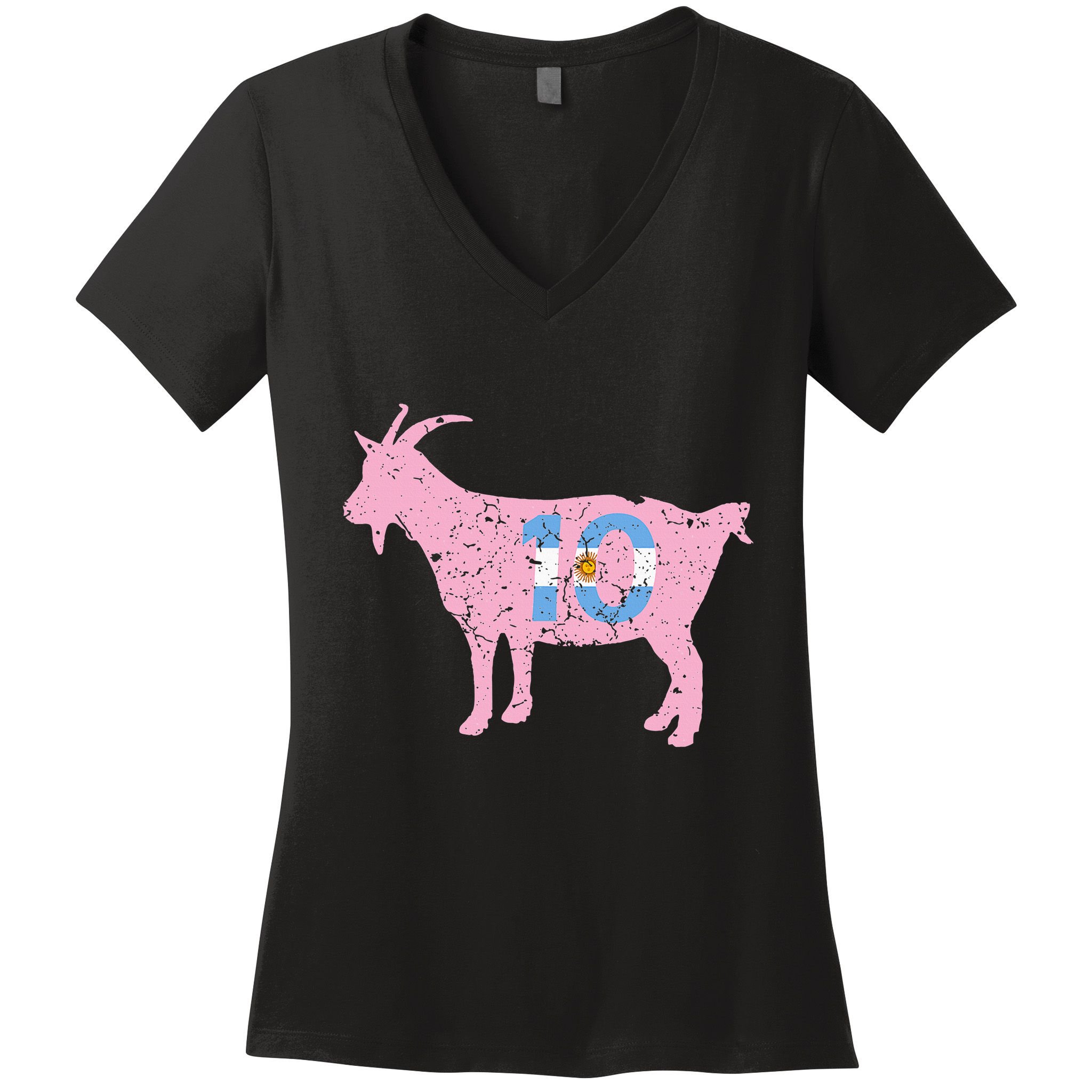 Goat Miami Mvp 10 Greatest Of All Time Women's V-Neck T-Shirt