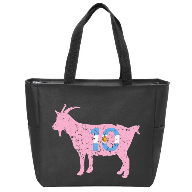 Goat Miami Mvp 10 Greatest Of All Time Zip Tote Bag