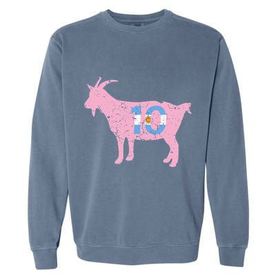 Goat Miami Mvp 10 Greatest Of All Time Garment-Dyed Sweatshirt
