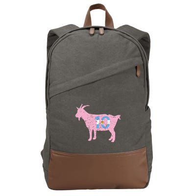 Goat Miami Mvp 10 Greatest Of All Time Cotton Canvas Backpack