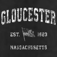 Gloucester Massachusetts Ma Vintage Us Flag Tumbler