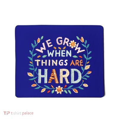 Growth Mindset Motivational Positive Quote Inspiration Cute Gift Mousepad