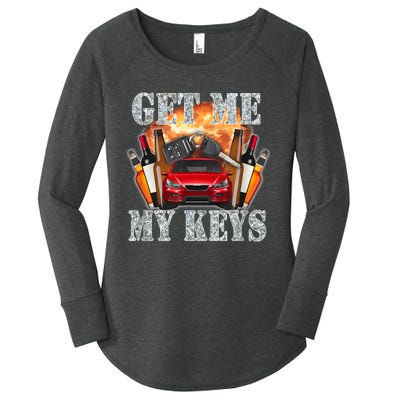 Get Me My Keys Women's Perfect Tri Tunic Long Sleeve Shirt