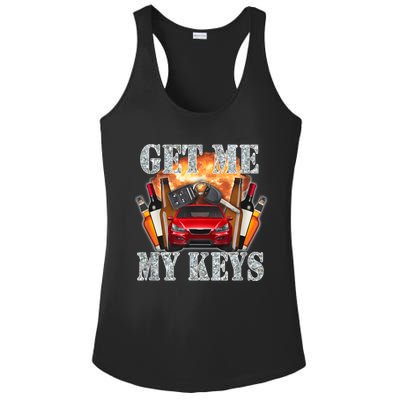 Get Me My Keys Ladies PosiCharge Competitor Racerback Tank