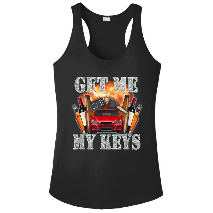 Get Me My Keys Ladies PosiCharge Competitor Racerback Tank