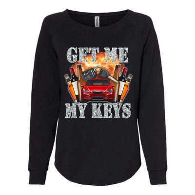 Get Me My Keys Womens California Wash Sweatshirt