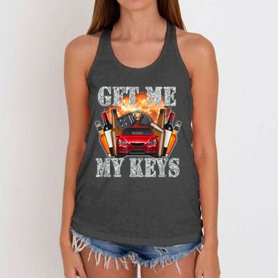 Get Me My Keys Women's Knotted Racerback Tank