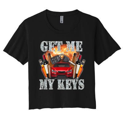 Get Me My Keys Women's Crop Top Tee