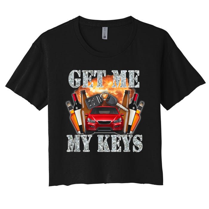 Get Me My Keys Women's Crop Top Tee