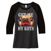 Get Me My Keys Women's Tri-Blend 3/4-Sleeve Raglan Shirt