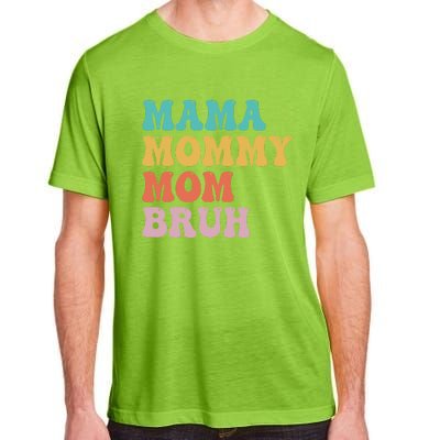 Groovy Mama Mommy Mom Bruh Funny Mother's Day Adult ChromaSoft Performance T-Shirt