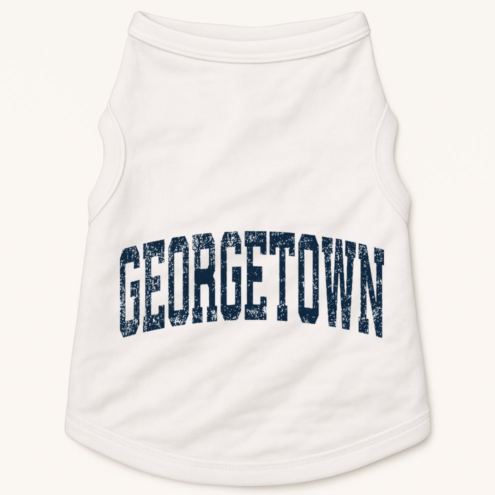 Georgetown Michigan Mi Vintage Athletic Sports Doggie Tank