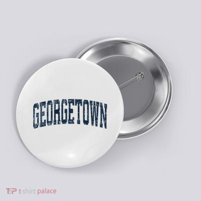 Georgetown Michigan Mi Vintage Athletic Sports Button