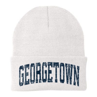 Georgetown Michigan Mi Vintage Athletic Sports Beanie