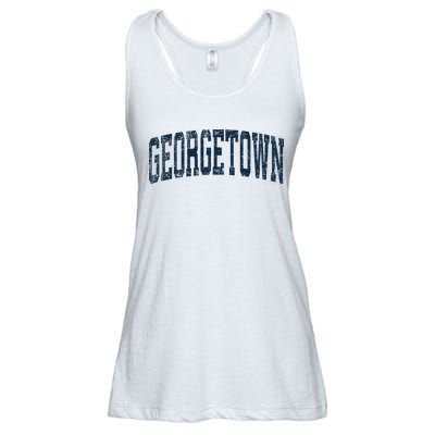 Georgetown Michigan Mi Vintage Athletic Sports Ladies Essential Flowy Tank