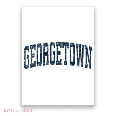 Georgetown Michigan Mi Vintage Athletic Sports Poster