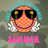 Got My Mind On Summer And Summer On My Mind Peace Smile Legacy Tie Dye Trucker Hat