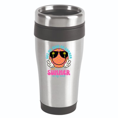 Got My Mind On Summer And Summer On My Mind Peace Smile 16oz Travel Tumbler
