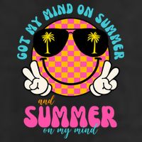 Got My Mind On Summer And Summer On My Mind Peace Smile 25L Jumbo Tote