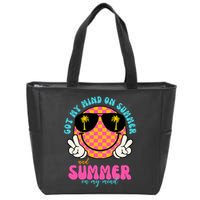 Got My Mind On Summer And Summer On My Mind Peace Smile Zip Tote Bag