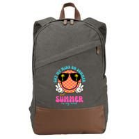 Got My Mind On Summer And Summer On My Mind Peace Smile Cotton Canvas Backpack