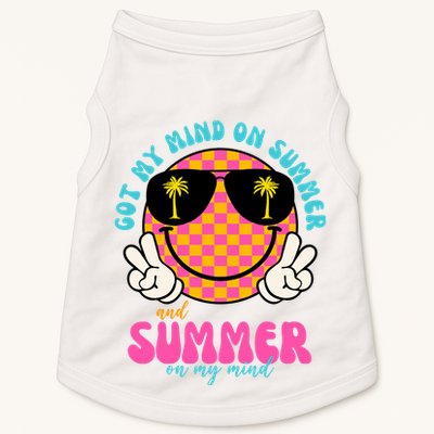 Got My Mind On Summer And Summer On My Mind Peace Smile Doggie Tank