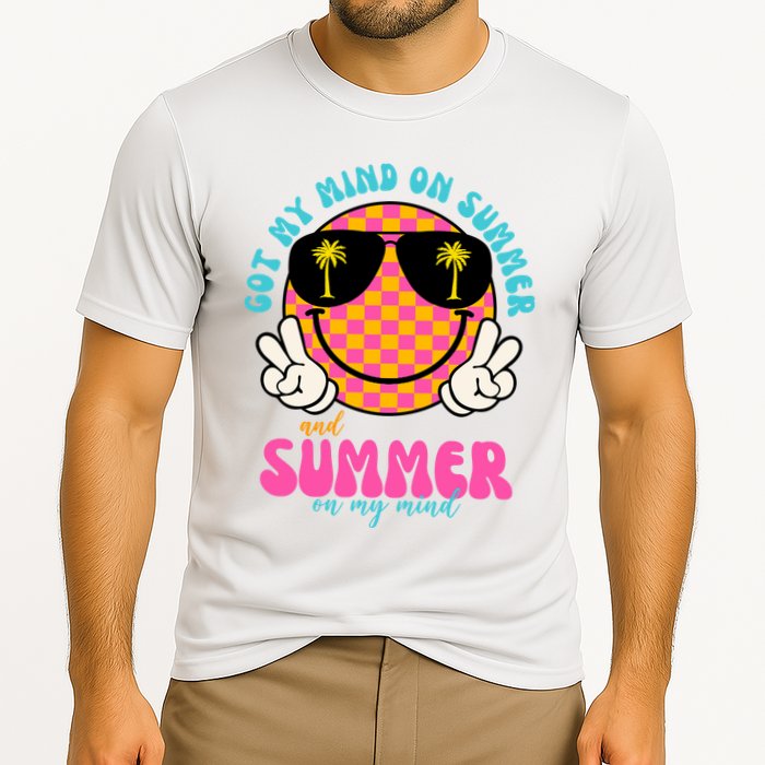 Got My Mind On Summer And Summer On My Mind Peace Smile Performance Shirt