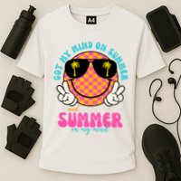 Got My Mind On Summer And Summer On My Mind Peace Smile Performance Shirt