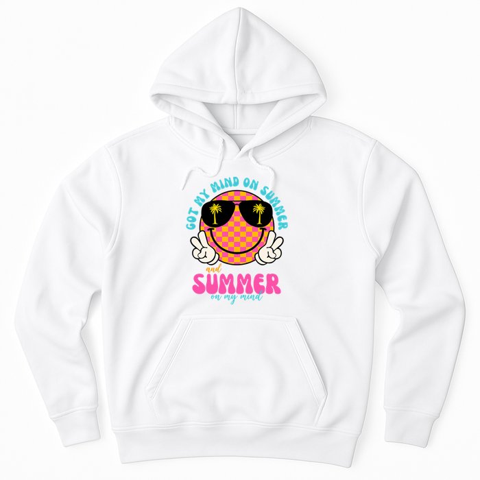 Got My Mind On Summer And Summer On My Mind Peace Smile Hoodie