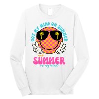 Got My Mind On Summer And Summer On My Mind Peace Smile Long Sleeve Shirt