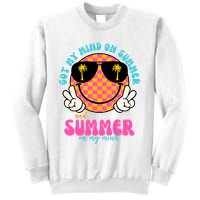Got My Mind On Summer And Summer On My Mind Peace Smile Sweatshirt