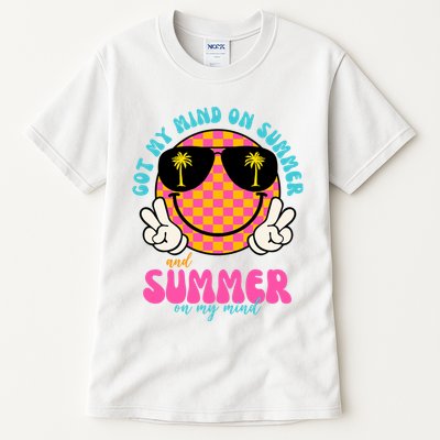 Got My Mind On Summer And Summer On My Mind Peace Smile Tall T-Shirt