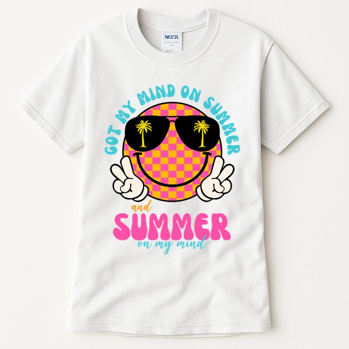 Got My Mind On Summer And Summer On My Mind Peace Smile Tall T-Shirt