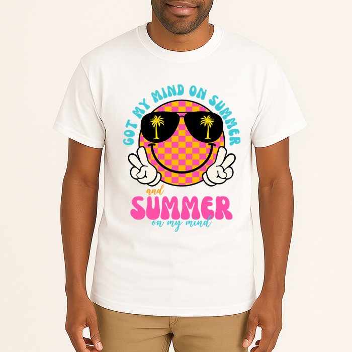 Got My Mind On Summer And Summer On My Mind Peace Smile Tall T-Shirt